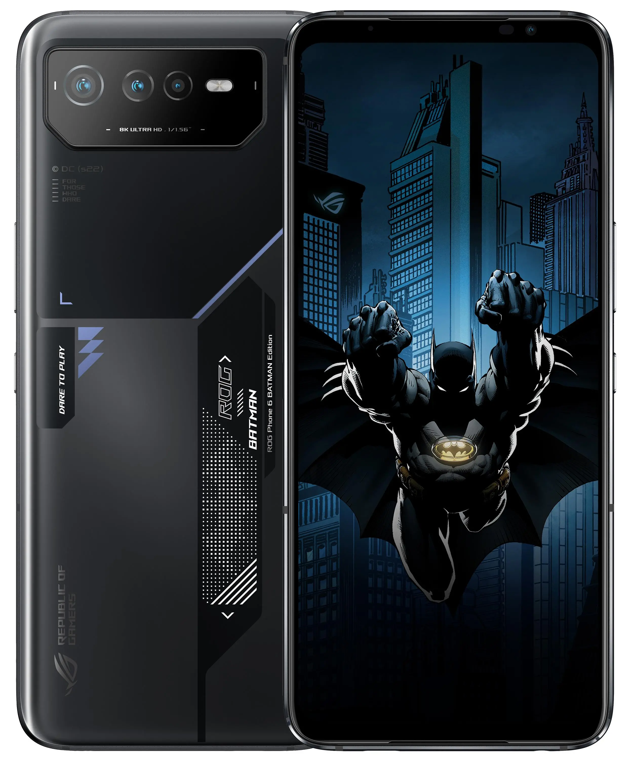 Smartfon ASUS ROG 6 12/256GB 6,78" 165Hz 50Mpix Batman Edition