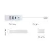 Hub USB Orico PWC2U-C3-015-WH-EP USB-C 2x USB-A 3.1 + USB-C  Biały