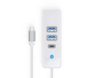 Hub USB Orico PWC2U-C3-015-WH-EP USB-C 2x USB-A 3.1 + USB-C  Biały