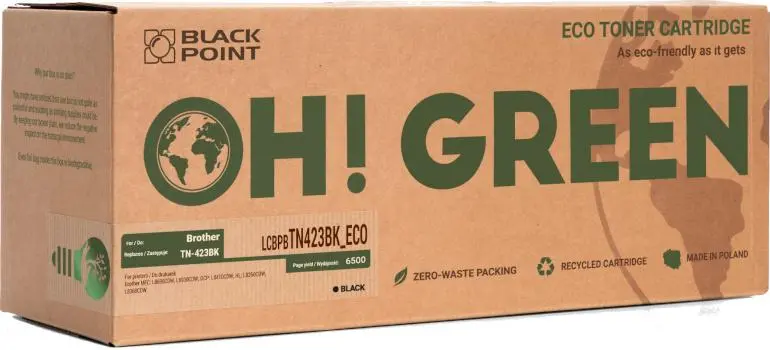 Toner Black Point OH! Green LCBPBTN423BK ECO (zamiennik TN-423BK)