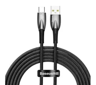 Kabel Baseus USB-C Glimmer 100W 2m Czarny