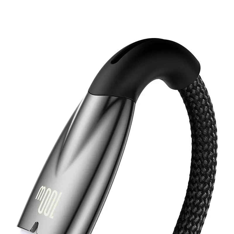 Kabel Baseus USB-C Glimmer 100W 2m Czarny