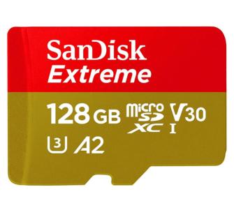 Karta pamięci SanDisk microSDXC 128GB Extreme 190MB/s A2 C10 V30
