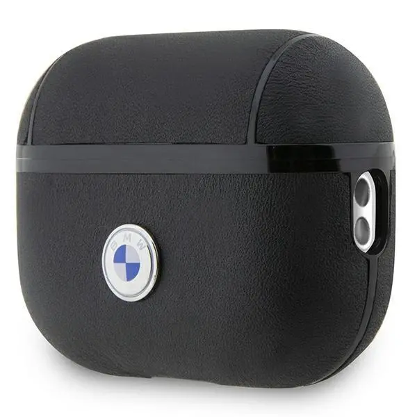 Etui na słuchawki BMW Geniune Leather Silver Logo BMAP2SSLBK do AirPods Pro 2 Czarny