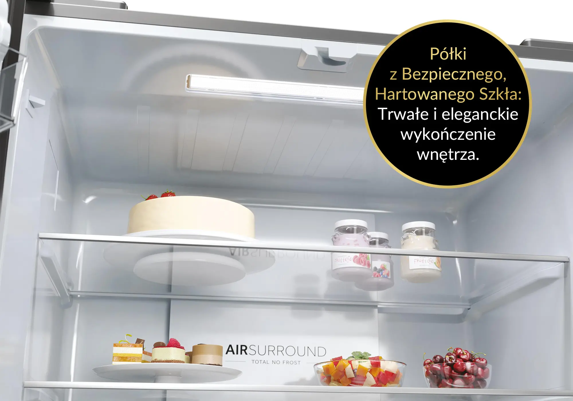 Lodówka Haier Seria 5 HCR3818ENMM Pełny No Frost 181,5cm Inox