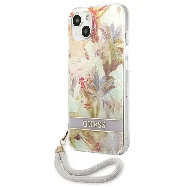 Etui Guess Flower Strap GUHCP13SHFLSU do iPhone 13 mini