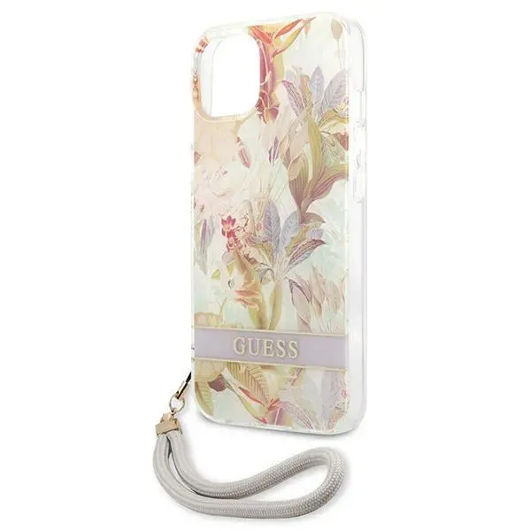 Etui Guess Flower Strap GUHCP13SHFLSU do iPhone 13 mini