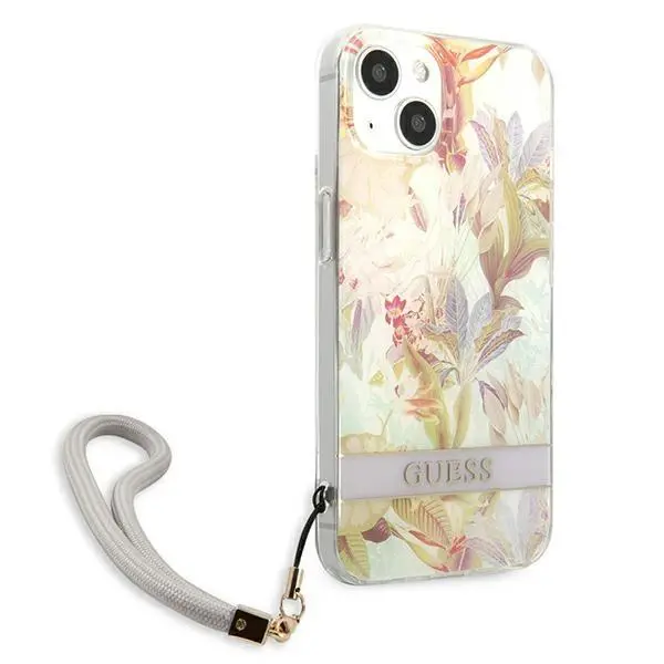Etui Guess Flower Strap GUHCP13SHFLSU do iPhone 13 mini