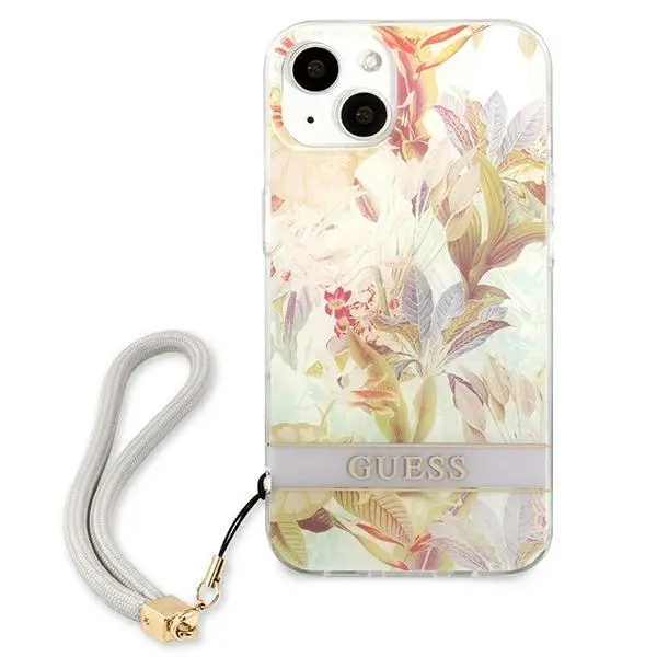 Etui Guess Flower Strap GUHCP13SHFLSU do iPhone 13 mini
