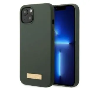 Etui Guess Silicone Logo Plate MagSafe GUHMP13MSBPLA do iPhone 13