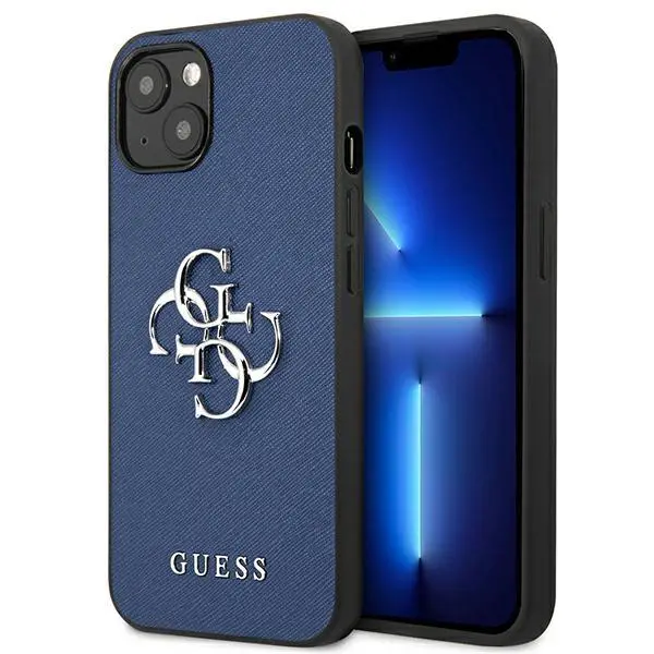 Etui Guess Saffiano 4G Metal Logo GUHCP13SSA4GSBL do iPhone 13 mini