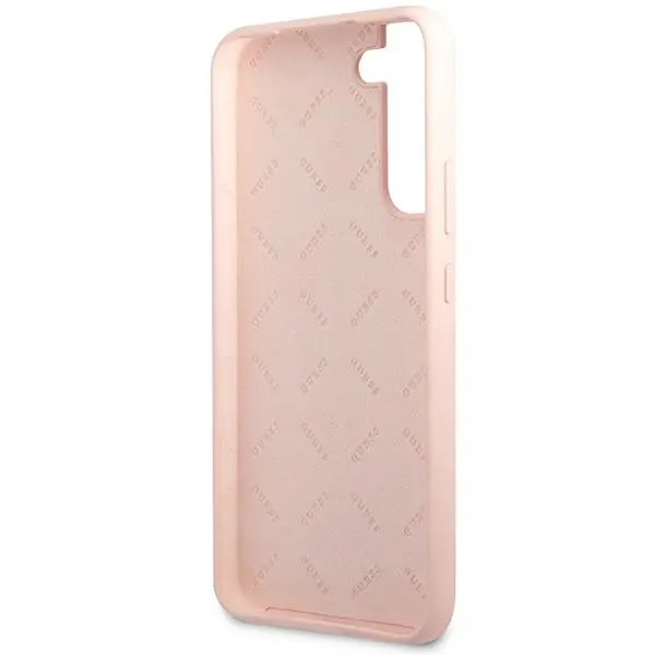 Etui Guess Silicone Script Metal Logo GUHCS23SLSLMGPP do Samsung Galaxy S23
