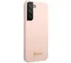 Etui Guess Silicone Script Metal Logo GUHCS23SLSLMGPP do Samsung Galaxy S23