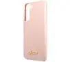 Etui Guess Silicone Script Metal Logo GUHCS23SLSLMGPP do Samsung Galaxy S23