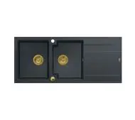 Quadron HQE11650U8_PVDG1 P2O Evan 121 Granitowy Czarny metalik/Złoty