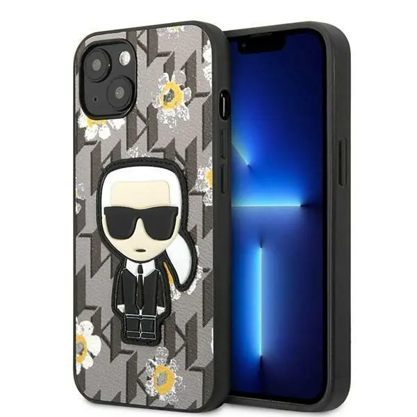 Etui Karl Lagerfeld Flower Ikonik Karl KLHCP13SPMNFIK1 do iPhone 13 mini