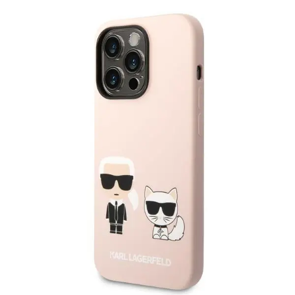 Etui Karl Lagerfeld Silicone Karl & Choupette Magsafe KLHMP14XSSKCI do iPhone 14 Pro Max