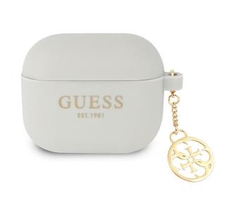 Etui na słuchawki Guess Silicone Charm 4G Collection do AirPods 3 Szary