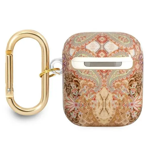 Etui na słuchawki Guess Paisley Strap Collection G do AirPods Złoty