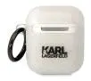 Etui na słuchawki Karl Lagerfeld Glitter Karl&Choupette do AirPods 1/2 Przezroczysty