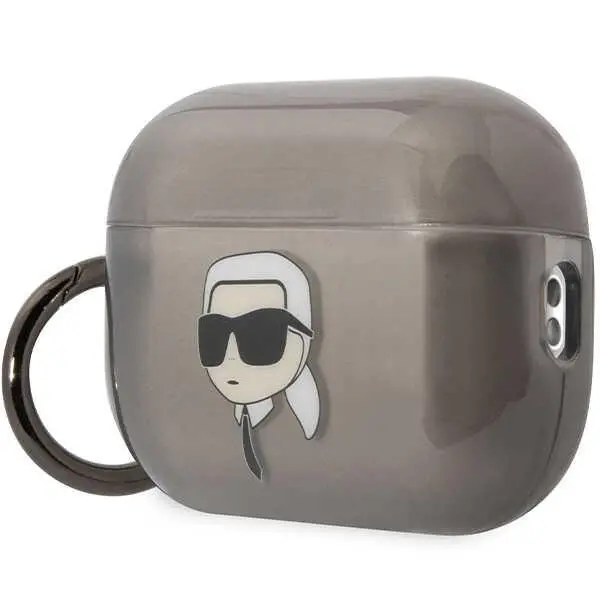 Etui na słuchawki Karl Lagerfeld Ikonik Karl Lagerfeld KLAP2HNIKTCK do AirPods Pro 2 Czarny