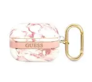Guess Marble Strap Collection do AirPods Pro Różowo-biały