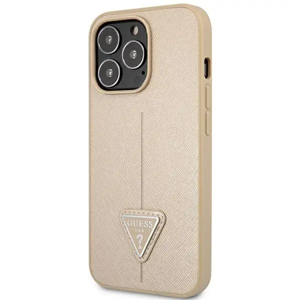 Etui Guess Saffiano Triangle Logo GUHCP14XPSATLE do iPhone 14 Pro Max