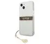 Etui Guess 4G Brown Strap Charm GUHCP13SKB4GBR do iPhone 13 mini