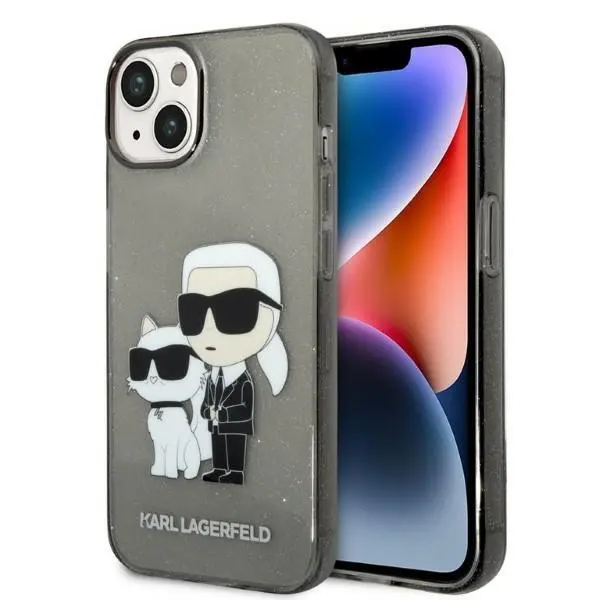Etui Karl Lagerfeld Glitter Karl&Choupette KLHCP14MHNKCTGK do iPhone 14 Plus