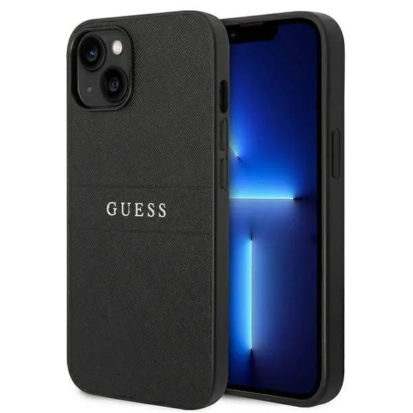 Etui Guess Saffiano Strap GUHCP14MPSASBBK do iPhone 14 Plus