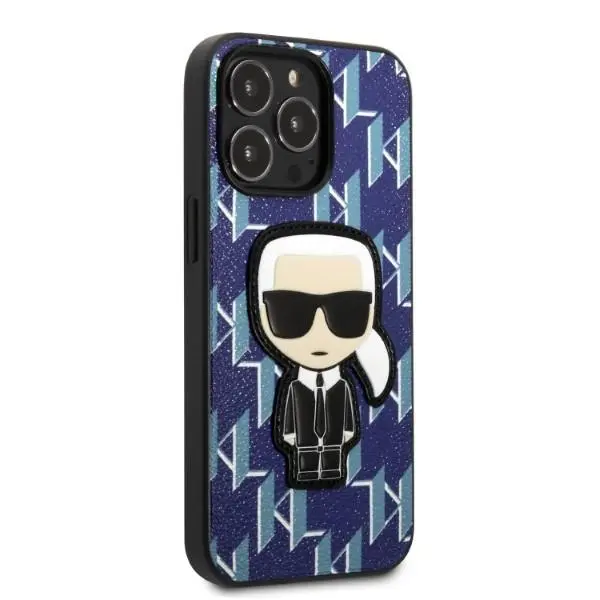 Etui Karl Lagerfeld Monogram Ikonik Patch KLHCP13LPMNIKBL do iPhone 13 Pro / 13