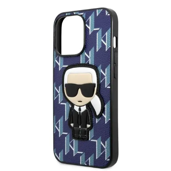 Etui Karl Lagerfeld Monogram Ikonik Patch KLHCP13LPMNIKBL do iPhone 13 Pro / 13