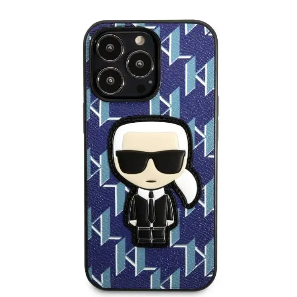 Etui Karl Lagerfeld Monogram Ikonik Patch KLHCP13LPMNIKBL do iPhone 13 Pro / 13