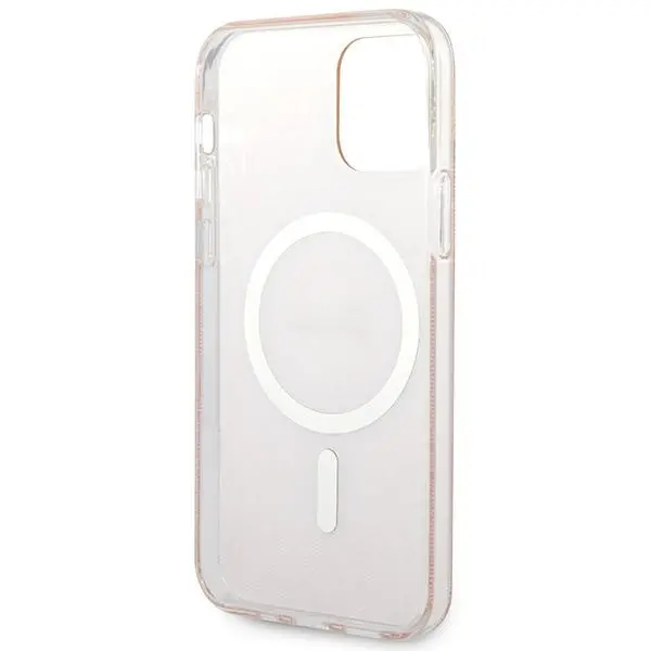 Zestaw Guess GUBPP12MH4EACSP ładowarka indukcyjna + etui 4G Print MagSafe do iPhone 12 Pro