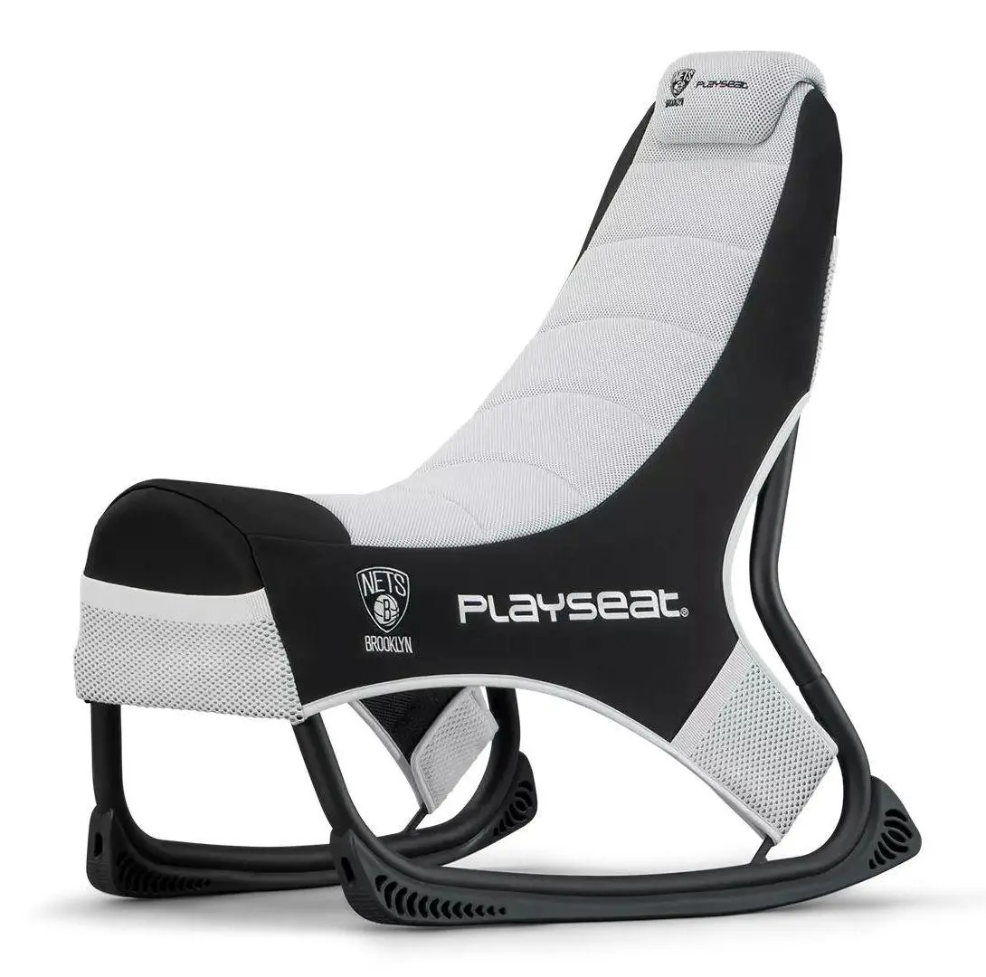 Fotel Playseat® Champ NBA Brooklyn Nets Gamingowy do 122kg Tkanina Czarno-biały