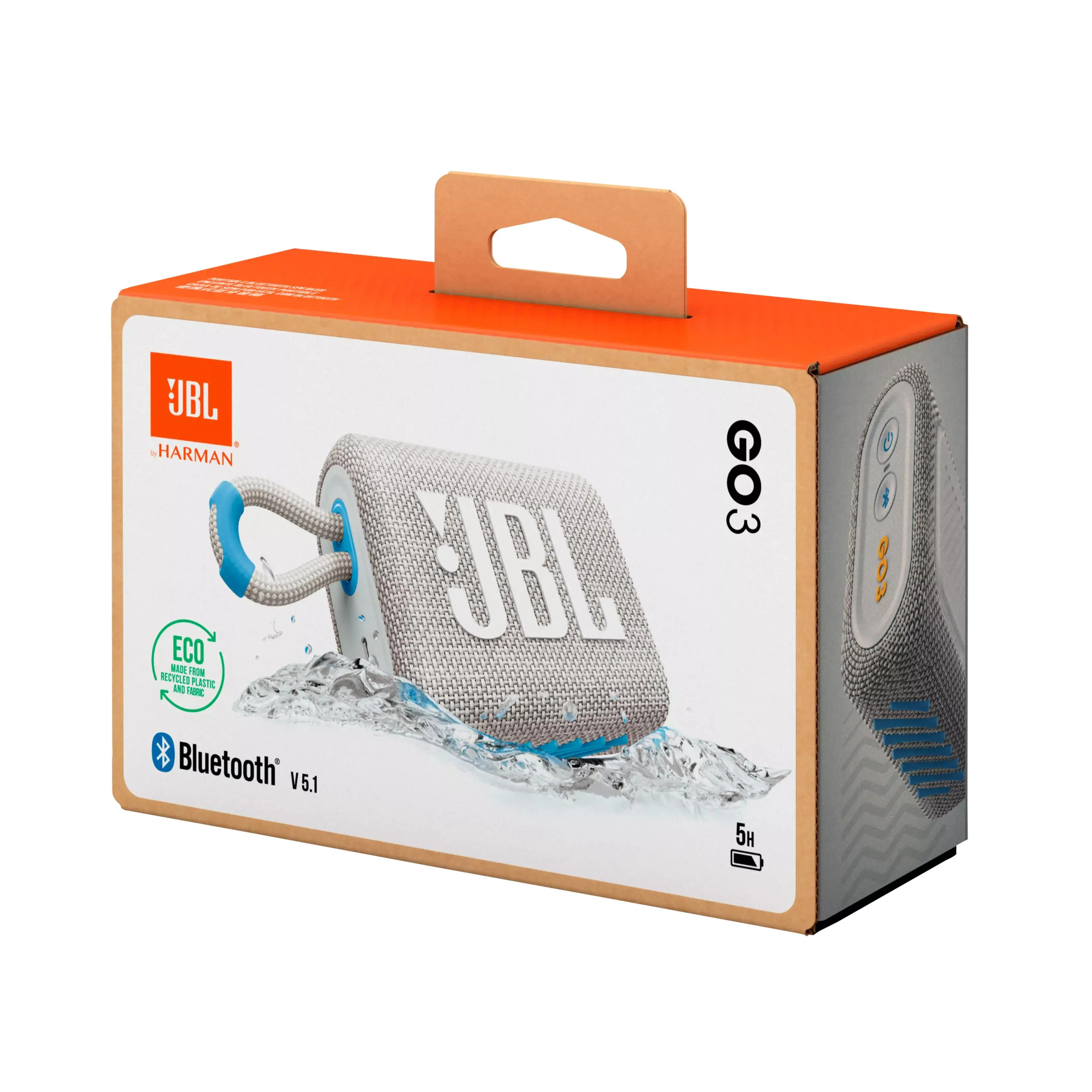 Głośnik Bluetooth JBL GO 3 Eco 4,2W Biało-szary