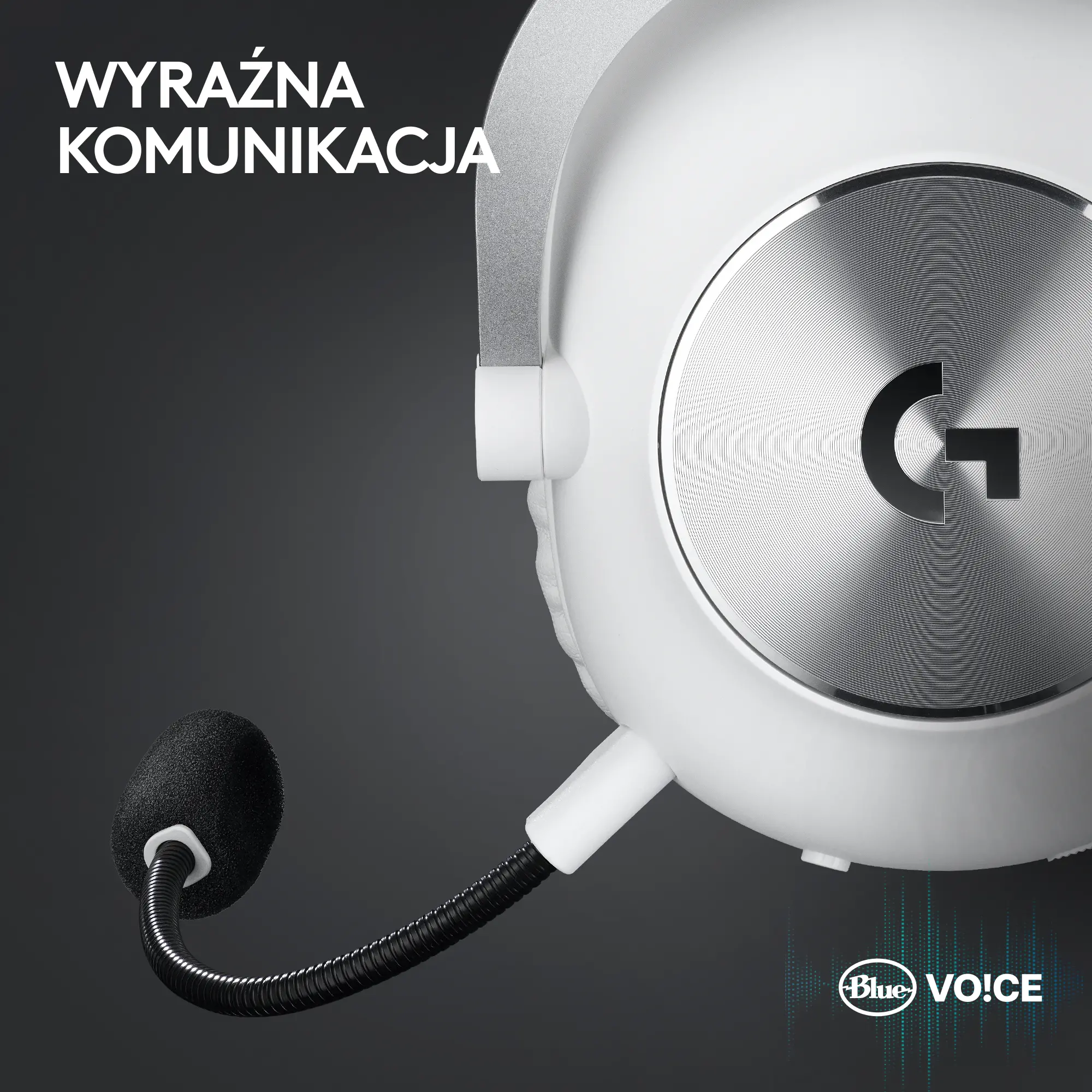 Słuchawki bezprzewodowe z mikrofonem Logitech G Pro X2 Lightspeed Nauszne Biały