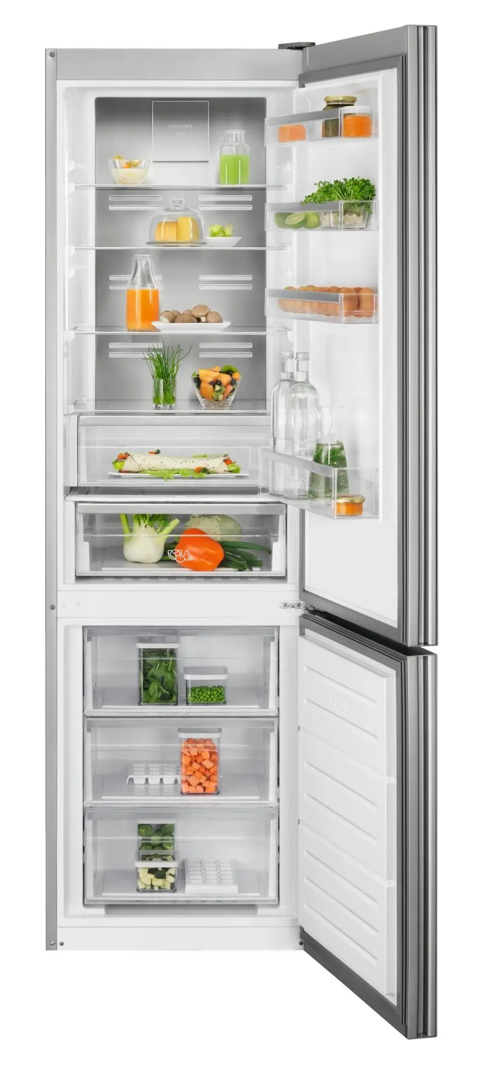 Lodówka Electrolux 800 LNT7ME36G2 Inteligentny No Frost 201cm Komora świeżości Białe szkło