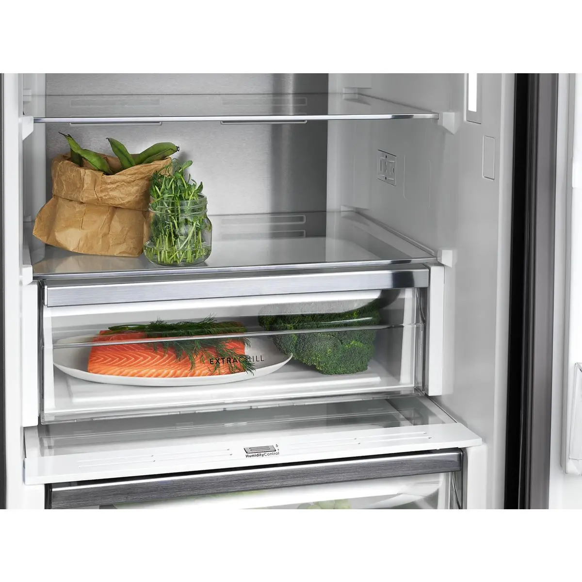 Lodówka Electrolux 800 LNT7ME36G2 Inteligentny No Frost 201cm Komora świeżości Białe szkło
