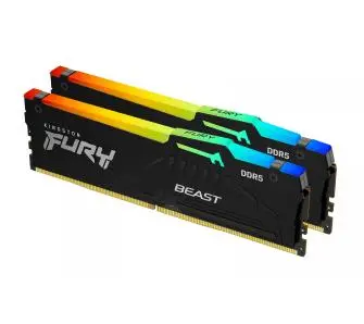 Pamięć RAM Kingston FURY Beast RGB DDR5 64GB (2 x 32GB) 5600 CL36 Czarny