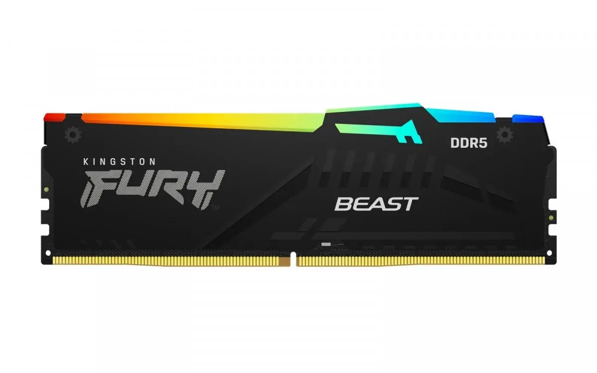 Pamięć RAM Kingston FURY Beast RGB DDR5 64GB (2 x 32GB) 5600 CL36 Czarny