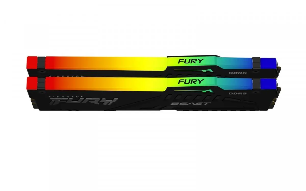Pamięć RAM Kingston FURY Beast RGB DDR5 64GB (2 x 32GB) 5600 CL36 Czarny