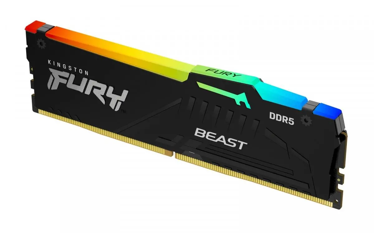 Pamięć RAM Kingston FURY Beast RGB DDR5 64GB (2 x 32GB) 5600 CL36 Czarny