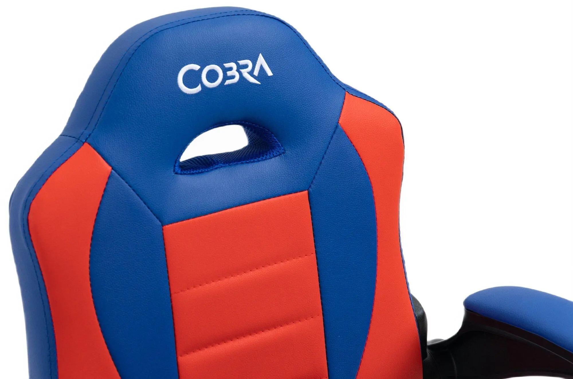 Fotel Cobra Junior Pro CRF-2301 Dla dzieci do 100kg Skóra ECO Czerwono-niebieski