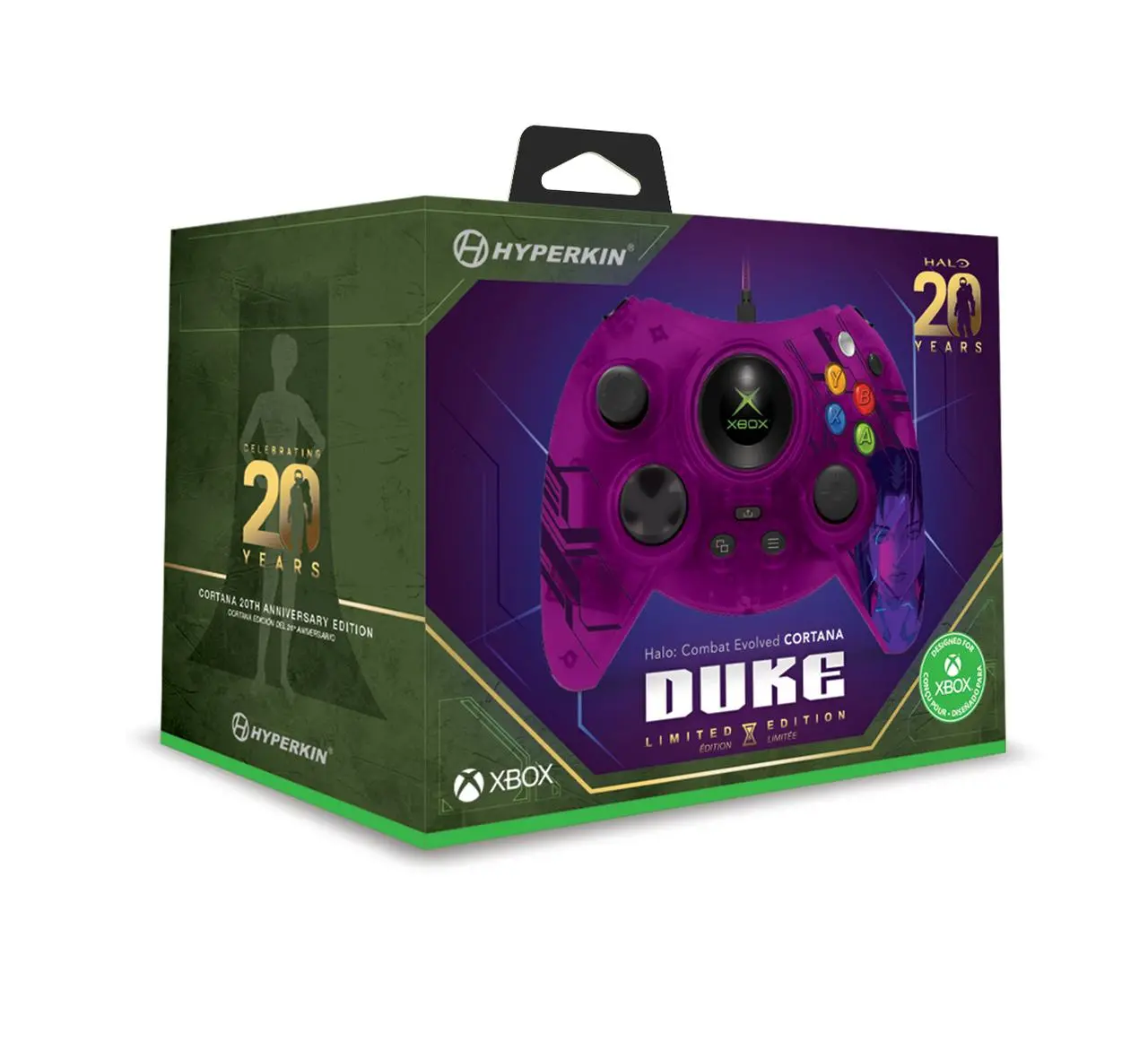 Hyperkin Duke Wired Controller Xbox 20th Anniversary Limited