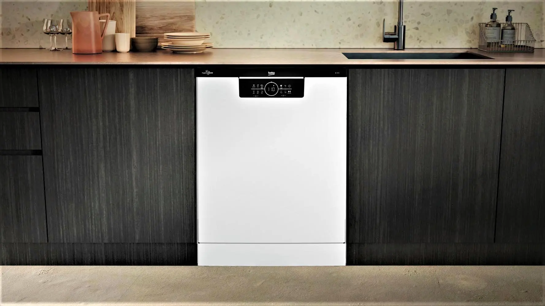 Zmywarka Beko b300 BDFN26531W 59,8cm Automatyczne otwieranie drzwi Szuflada na sztućce