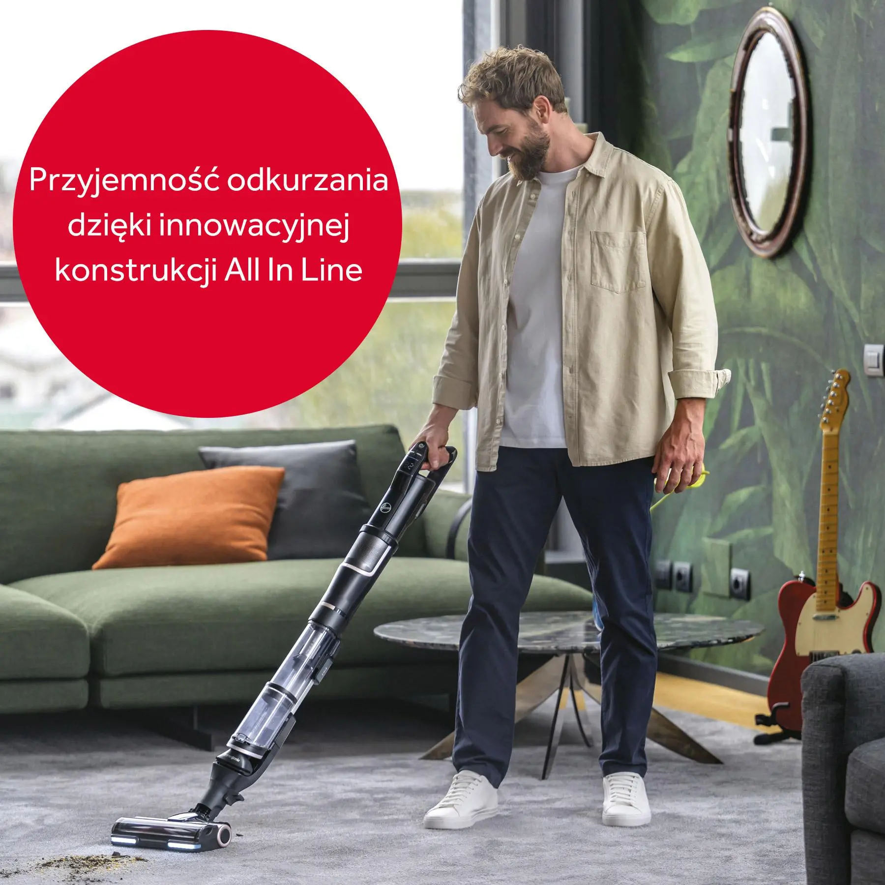 Odkurzacz Hoover HFX Pet HFX10P 011 30min Wymienny akumulator Mini elektroszczotka