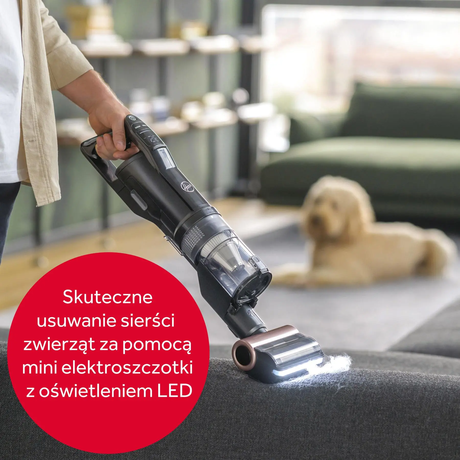 Odkurzacz Hoover HFX Pet HFX10P 011 30min Wymienny akumulator Mini elektroszczotka