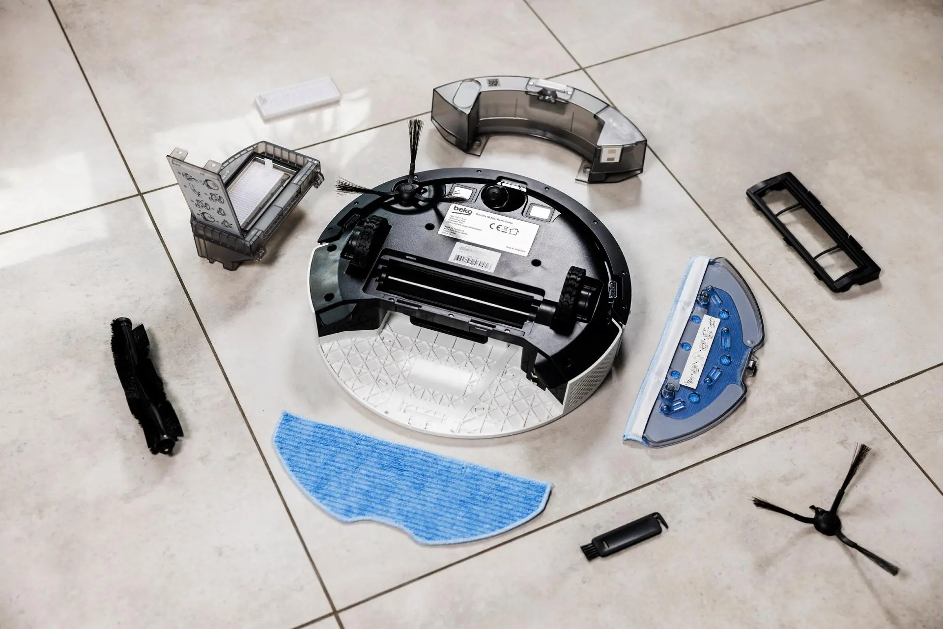 Robot sprzątający Beko GyroStark VRR60314VW Funkcja mopowania 60dB