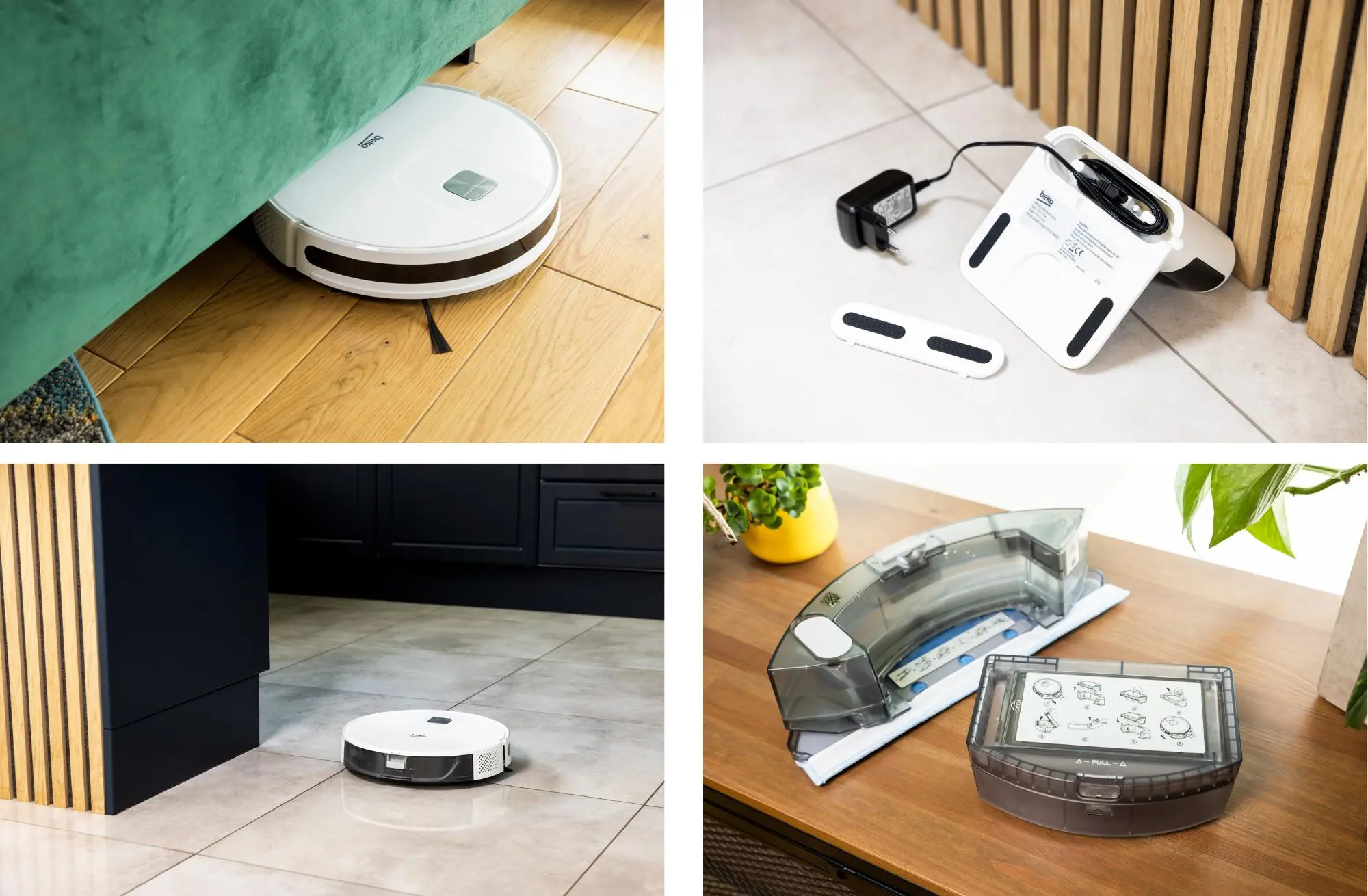 Robot sprzątający Beko GyroStark VRR60314VW Funkcja mopowania 60dB